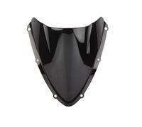 Panneau de Pare-Brise de Moto pour Suzuki pour GSX-R pour GSXR 600 750 K8 2008 2009 2010 Accessoires De Pare-Brise Carénage Moto Pare-Brise À Double Bulle Pare-Brise de Moto(Le Noir)