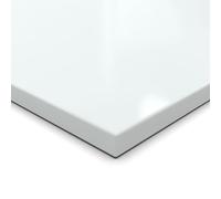 Panneau de particules de 28 mm, découpe en cristal blanc mélaminé, longueur jusqu'à 200 cm, panneaux décoratifs avec revêtement de 2 mm, choix : 10 x 30 cm (bord ABS, côté long)
