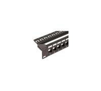 Panneau de patch 24 ports pour modules Keystone, 1U, noir I-KS PP-24-NE