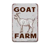 Panneau de peinture en fer de chèvre style rétro 20,3 x 30,5 cm pour maison, cuisine, salle de bain, ferme, jardin, garage, citation inspirante