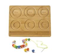 Panneau de perles en bois - Panneau de perles de bois naturel, panneaux muraux décoratifs | Panneau de perles en bois rustique, parfait pour salon, chambre, bureau, décoration pe