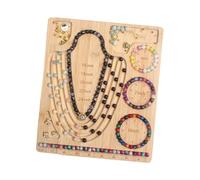 Panneau de perles en bois pour les fabricants de bijoux, taille unique