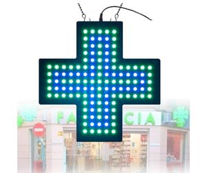 Panneau De Pharmacie Led En Croix Avec ChaîNe Suspendue, Panneau NéOn Led En Croix De Dispensaire, 3 Modes, 2 Tailles, Pour DéCoration, Magasin Collectif, Clinique, Pharmacie,A-35 * 35cm