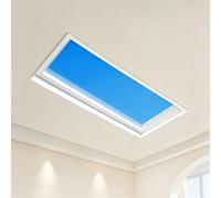 Panneau De Plafond Intelligent Blue Sky, Lucarne Artificielle Pour Bureau Et Espace Commercial, Lampe Solaire LED Haute Puissance, Solution De Lumière Naturelle À Intensité Variable
