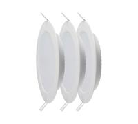 Panneau de plafond LED encastré Lampe encastrée Bureau Plafonnier rond blanc, 1x LED blanc neutre, D 22,8 cm, 3 pièces