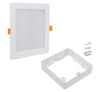 Panneau de plafond LED Maclean encastrable SLIM 18 W blanc neutre 4000 K + Adaptateur pour montage en saillie
