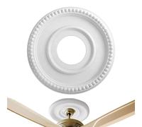 Panneau De Plafonnier De Style Européen - Médaillon De Fixation En PU De 315 Mm, Garniture De Base D'auvent Décorative, Accent De Motif De Rose Léger | Médaillon Pour L'amélioration Des Du Salon,