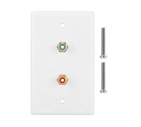 Panneau de plaque murale 2 Interfaces, panneau de douille murale multi-fonctionnel pour décoration de maisons d'immeuble de bureaux, matériau ABS 11.5x7cm
