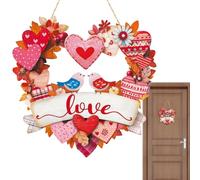 Panneau de porche en forme de cœurs - Décoration de porte de Saint-Valentin, décoration murale romantique, décoration festive en forme de cœur | Décoration d'intérieur ou d'extérieur pour chambre à