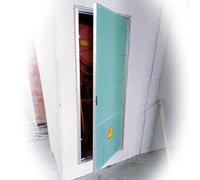 Panneau de porte d'accès en aluminium pour plafond à cloison sèche - Trappe d'inspection cachée à peindre pour sous-sols, greniers et salles de bains (500 x 800 mm) - et facile à installer