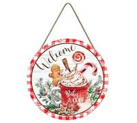 Panneau de porte de bienvenue de Noël, panneau de porche de Noël | Panneau de porte Noël, de porte de bienvenue en d'épice, panneau de porte d'entrée,Panneau mural de ferme, décorations, panneau de ma