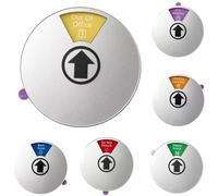 Panneau de porte de bureau, indicateur d'état en acrylique à 6 côtés pour réunion, ne pas déranger, hors du bureau, cuisine, panneau de bureau moderne de 15 cm avec boîte cadeau, cadeau d'affaires (15