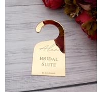 Panneau de porte de mariage personnalisé 7x14cm, 1 pièce, faveurs de fête, nom de la mariée personnalisé, ne pas déranger, signe de porte suspendu Rose Gold