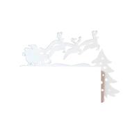 Panneau de porte de Noël accrocheur avec des constructions métalliques robustes pour une utilisation à long terme