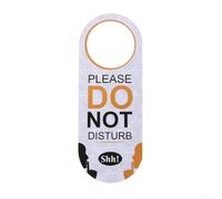 Panneau de porte double face « Do Not Disturb » fabriqué en PVC robuste, design à suspendre pratique pour les hôtels, les bureaux et les clubs pour améliorer l'intimité et la concentration (A)