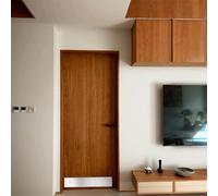 Panneau de porte en acier inoxydable avec mécanisme d'épissure pour une couverture étendue sur les cadres de porte hauts et étroits (15,2 x 76,2 cm)