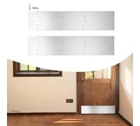 Panneau de porte en acier inoxydable avec mécanisme d'épissure pour une couverture étendue sur les cadres de porte hauts et étroits (20,3 x 91,4 cm)