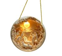 Panneau de porte en acrylique à suspendre pour crèche de Jésus - Décoration murale religieuse de Pâques
