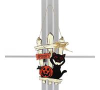 Panneau de porte Halloween Ornements Effrayants En Bois Fantôme