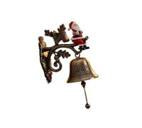 Panneau de porte « Merry Christmas Welcome » en métal - Décoration saisonnière - Sonnette de porte - Usage commercial attentionné - Pour dîner en plein air