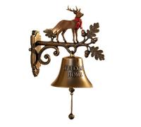 Panneau de porte « Merry Christmas Welcome » en métal - Décoration saisonnière - Sonnette de porte - Usage commercial attentionné - Pour dîner en plein air