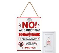 Panneau de porte pour enfant - Panneau d' en métal réversible | Oui Non Nous pouvons enseigner de porte d'entrée pour enfants, maison, travail, rendez-vous de jeu, intérieur, extérieur
