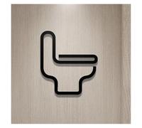 Panneau de porte toilettes en matériau qualité | Multicolore 18x11cm et 25x16cm for les bureaux, les restaurants et les lieux : il fournit des conseils(19,25x16cm)