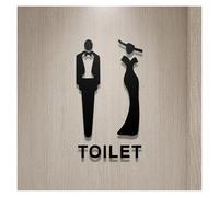 Panneau de porte toilettes en matériau qualité | Multicolore 18x11cm et 25x16cm for les bureaux, les restaurants et les lieux : il fournit des conseils(16,25x16cm)