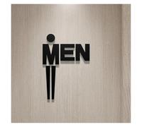 Panneau de porte toilettes en matériau qualité | Multicolore 18x11cm et 25x16cm for les bureaux, les restaurants et les lieux : il fournit des conseils(8,18x11cm)