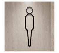 Panneau de porte toilettes en matériau qualité | Multicolore 18x11cm et 25x16cm for les bureaux, les restaurants et les lieux : il fournit des conseils(25,18x11cm)