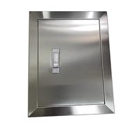 Panneau de porte universel en acier inoxydable for accès au vide sanitaire, portes de cuisine extérieures, panneau simple for îlot barbecue, couvercle trou mural(26x56cm/10x22")