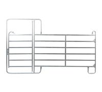 Panneau de pré galva avec portillon équitation Kerbl Argenté 240 cm