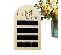 Panneau de premier jour d'école - Tableau réutilisable dernier jour d'école | Tableau blanc réutilisable 18 x 28 cm pour souvenirs inoubliables pour les photos d'étudiants de classe Mat