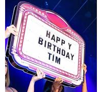 Panneau de présentation de bouteille pour boîte de nuit, présentateur de bouteille de club LED, panneau d'affichage de lettres colorées, présentateur LED lumineux, joyeux anniversaire,CustomizedA
