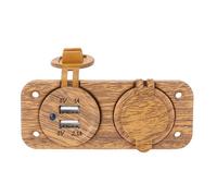 Panneau de Prise Allume-Cigare Chargeur USB, Prise Allume-Cigare Prise USB étanche pour Aspirateur
