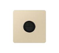 Panneau de prise de câble de type 86 - Couvercle décoratif avec coussinet en caoutchouc - Fournitures d'équipement électrique - Accessoires de câblage (doré, 21 mm)