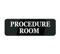 Panneau de procédure pour maison/bureau, panneau pour maison, panneau de porte autocollant en acrylique épais, design moderne, 25,4 x 7,6 cm, accessoire de porte ou mur