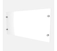 Panneau de protection de garde-corps avec supports gris karako, KORDO