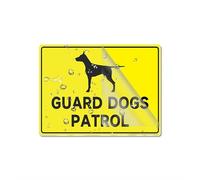 Panneau de protection en plastique acrylique avec inscription « Dogs Patrol » - 15,2 x 20,3 cm - Résistance à la décoloration - Utilisation en intérieur/extérieur