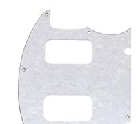 Panneau De Protection For Guitare Électrique 9 Trous | Couvercle de remplacement de la plaque de protection contre les rayures(4ply White Pearl)