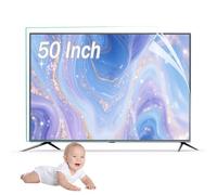 Panneau De Protection pour Écran De TV 50 Pouces, Film en Couche pour Blocage De La Lumière Bleue Et Protection UV, Surface Anti-Reflets pour Prévenir Les Rayures,50 inches(1095x616mm)