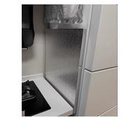 Panneau de protection thermique : bouclier ignifuge et résistant à la graisse pour la sécurité de la cuisine, installation autocollante ou magnétique