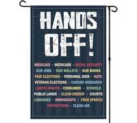 Panneau de protestation, drapeau de jardin, drapeau de jardin patriotique double face, décoration extérieure, sécurité sociale et assurance-maladie