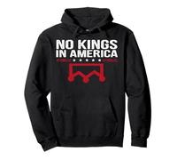 Panneau de Protestation « No Kings in America » avec Drapeau « Save Democracy » Sweat à Capuche