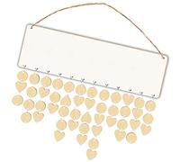 Panneau de Rappel D'anniversaire en Bois Bricolage Dates Vierges Signe de Rappel Corde de Suspendus Événements Anniversaire Célébration Calendrier Plaque Murale avec