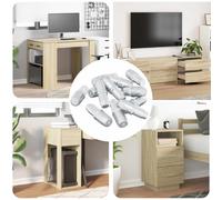 Panneau de rayon Argenté Fer fer Support d'étagère intérieur extérieur vidaXL vi