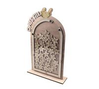 Panneau de réception en bois gravé avec compte à rebours pour décoration de la maison, événement, livre d'or, terminal d'inscription, kiosque d'enregistrement interactif, mariage arabe