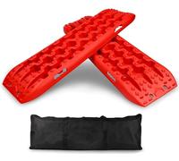 Panneau de récupération 2pc hors route traction de la route Grip Boards d'hiver Sand for voiture AUV Échelle de pneu d'urgence (orange)(Big-Red)