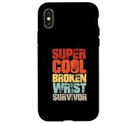 Panneau de récupération du Poignet cassé avec Bras cassé, blagues drôles Coque pour iPhone X/XS