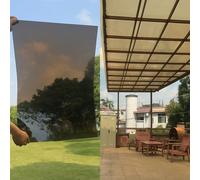 Panneau de remplacement pour toiture en polycarbonate, feuille de plastique acrylique transparent de 2 mm d'épaisseur, auvent de serre, abri d'auto, cadre froid extérieur résistant à la pluie